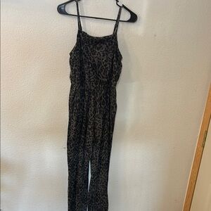 Old Navy Black Jumpsuit with Spaghetti Straps and Fitted Waist